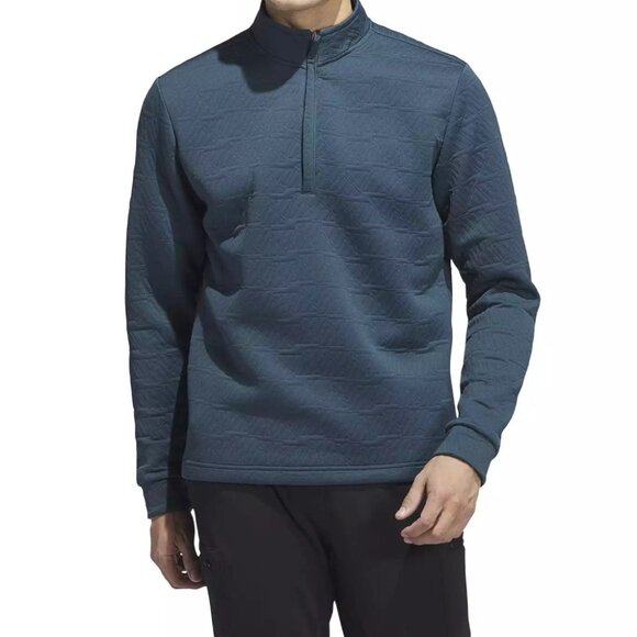adidas DWR Quarter Zip Men's Golf Pullover Arctic Night Size XL - Picture 2 of 14
